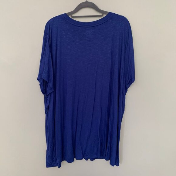 NEW Maurices brilliant blue short sleeve jersey knit‎ stretch long short sleeve - Picture 5 of 8